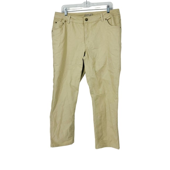 Woman Within Petite Beige Straight leg Jeans Size 14W - Picture 2 of 4